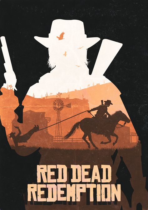 Red Dead Redemption by LeeShackleton on DeviantArt Red Dead Redemption Art, Red Dead Redemption 1, Red Dead Redemption Ii, Red Redemption 2, Video Game Posters, Gaming Posters, Red Dead, Gaming Wallpapers, Red Dead Redemption