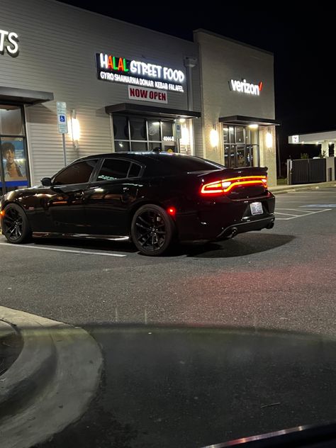 ig: angelylannie Black Charger Car, Dodge Srt Hellcat, Dodge Rt, Black Dodge Charger, Charger Dodge, Car Dodge, Black Charger, Dodge Charger Hellcat, Charger Srt Hellcat