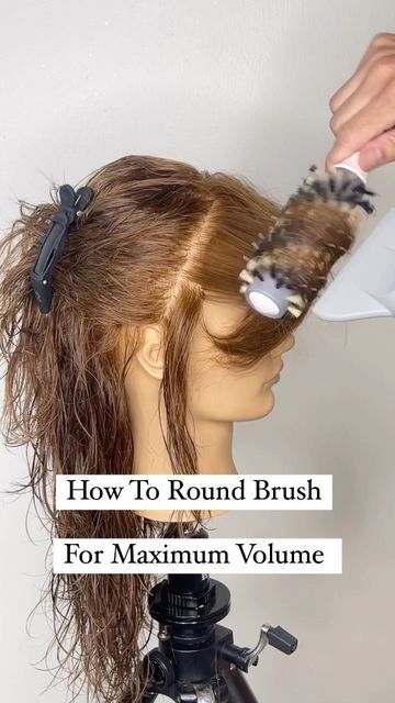 Blowout Sectioning, How To Blowdry Curly Hair Straight, Long Hair Blowdry Styles, How To Blow Dry Face Framing Layers, Blowdry Hair Tutorial, How To Blow Out Medium Length Hair Round Brush, How To Add Volume To Front Of Hair, Blow Dry For Volume, How To Blow Dry Medium Length Hair