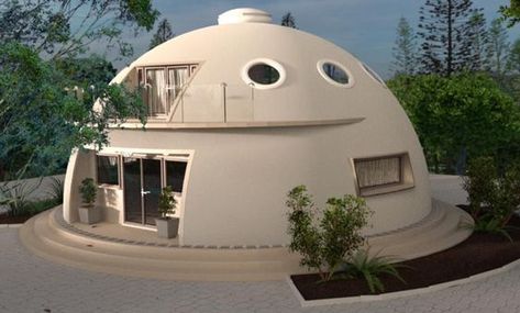 Dome Home Ideas & Inspirational Layouts Monolithic Dome Homes, Dome Houses, Round House Plans, Earth Sheltered Homes, Dome Homes, Dome Building, Geodesic Dome Homes, Earthship Home, Earth Sheltered