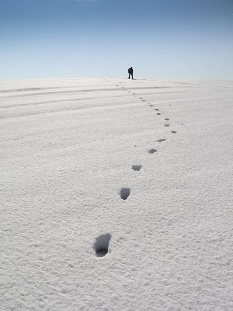 Footprints in the snow by Estudi Vaqué on @creativemarket Nature, Ricard, Water, Snow Footprints, Footprints In The Snow, Landscape Scenery, Natural Landscape, The Snow, Creative Photography