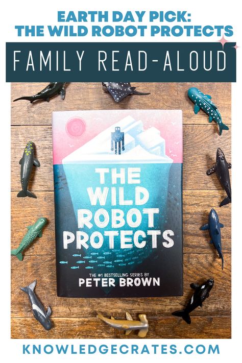 Click here for a great Earth Day book recommendation: The Wild Robot Protects! Your whole family will fall in love with these characters as you explore themes of protecting our environment and oceans. Read Aloud Chapter Books, Environment Activities, Homeschool Unit Study, The Wild Robot, Elementary Homeschool, Family Read Alouds, Book Recommendation, Protect Family, Homeschool Elementary