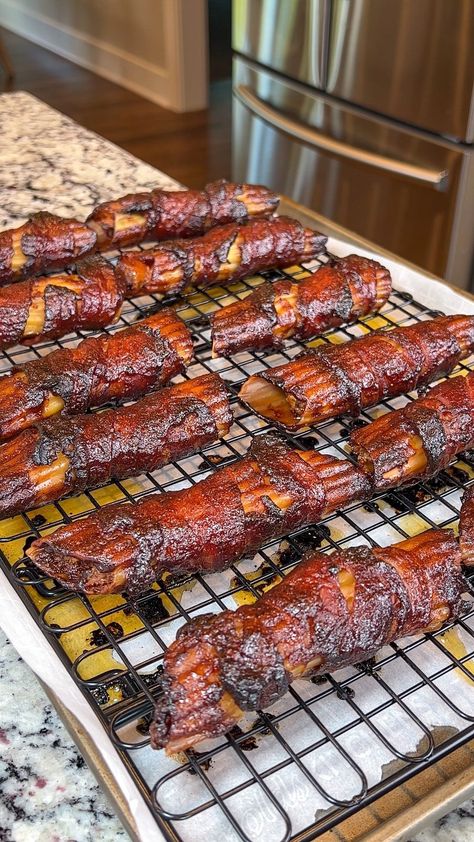 Oven-Baked Shotgun Shells Bacon Wrapped Manicotti Recipe, How To Stuff Manicotti Shells, Bacon Wrapped Ravioli, Bacon Wrapped Manicotti, Oven Baked Shotgun Shells Recipe, Shotgun Shells Recipe, Slap Ya Mama Seasoning, Meat Manicotti, Manicotti Shells