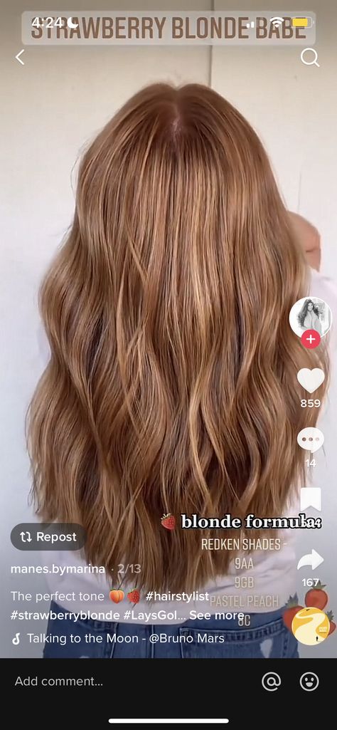 Balayage, Light Copper Shades Eq Formula, Copper Blonde Shades Eq Formula, Redken Shades Strawberry Blonde Formulas, Strawberry Blonde Hair Redken Formula, Strawberry Blonde Toner Formula, Cool Tone Copper Hair, Strawberry Blonde Formula Redken, Lived In Strawberry Blonde