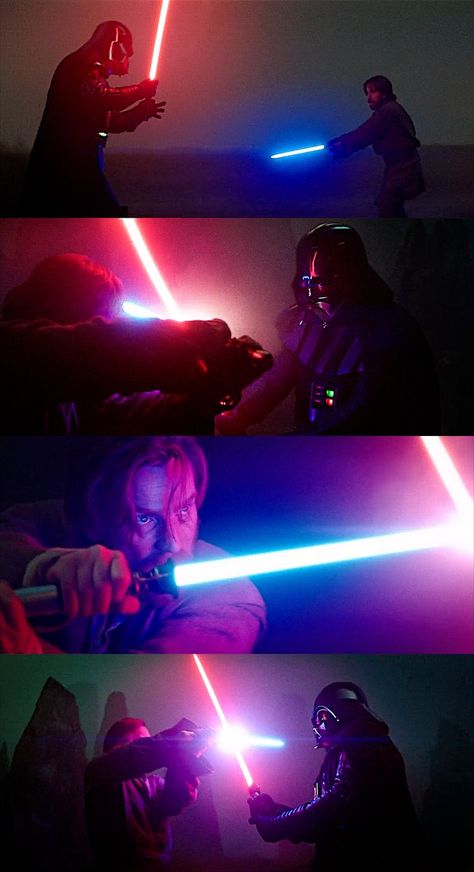 𝐝𝐨 𝐧𝐨𝐭 𝐫𝐞𝐩𝐨𝐬𝐭 𝐩𝐥𝐞𝐚𝐬𝐞 Darth Vader Vs Obi Wan, Obi Wan Series, Vader Vs Obi Wan, Anakin Vs Obi Wan, Star Wars Kenobi, Anakin And Padme, Star Wars Obi Wan, The Fallen Angel, Star Wars Background