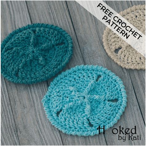 Amigurumi Patterns, Crocheted Coasters, Coaster Ideas, Crab Stitch, Owl Bag, Easy Knitting Projects, Crochet Beach, Crochet Tools, All Free Crochet