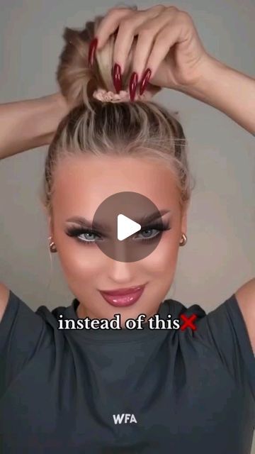 Simple Hairstyles & Tips on Instagram: "The Best hair tutorials 🔥🔥 By @ingaterner ❤️ . *No copyright infringement was intended. If you are the author of this video and do not want your video to be posted on this page, please contact me in DM and your video will be deleted as soon as possible. Thank you 🤗 . #hairvideo #hairstyleideas #tutorialhair #hairtutorialvideo #hairstylevideo #hairvideotutorial #videohair #hotd #hairtutorial #hairvideoshow  #hairdecoration #braidtutorial #braidoftheday #hairofinstagram #prettyhairstyles #hairtransformation #tutorialvideo #hairvideoshow #hairglamvideos #hairstyleideas" Easy Hairstyles For Thick Hair, Braided Prom Hair, Ponytail Hairstyles Easy, Easy Hair Updos, Long Hair Updo, Hair Tutorials For Medium Hair, Bun Hairstyles For Long Hair, Hairdo For Long Hair, Hair Videos Tutorials