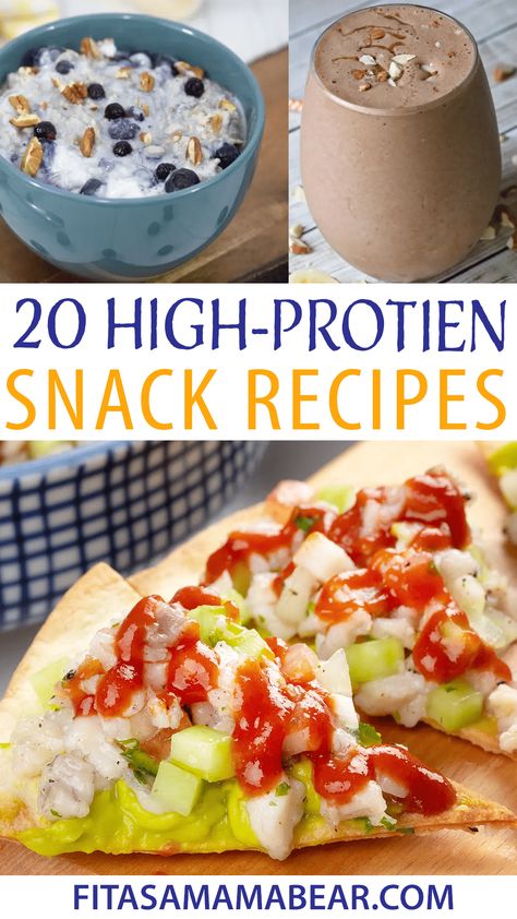 Recipes No Dairy, High Protien Snacks, Protein Snack Recipes, Midday Snacks, High Protein Snack Recipes, Protien Snacks, Protein Snacks Recipes, Easy Protein Meals, Healthy High Protein Snacks