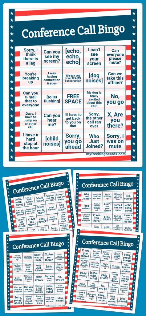Conference Call Bingo Lab Week Games, Family Reunion Bingo, Conference Call Bingo, Music Bingo, Free Printable Bingo Cards, Free Bingo Cards, Bingo Night, Lab Week, Virtual Games