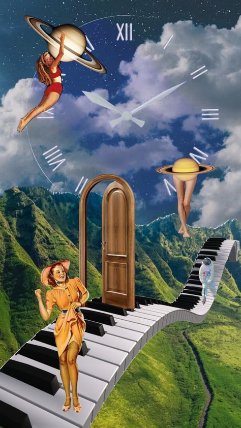 Maximalism Graphic Design, Modern Surrealism, Surreal Portrait, Space Cowgirl, Surreal Collage, Surreal Photos, Cosmic Art, Surrealism Painting, Unusual Art