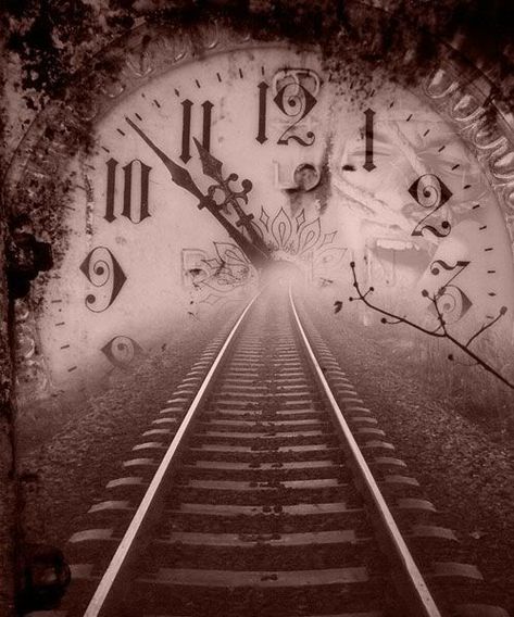 ~ Time Travel ~ Pontianak, Father Time, Night Circus, Funny Joke Quote, Foto Vintage, Train Tracks, Foto Inspiration, In Spanish, A Train