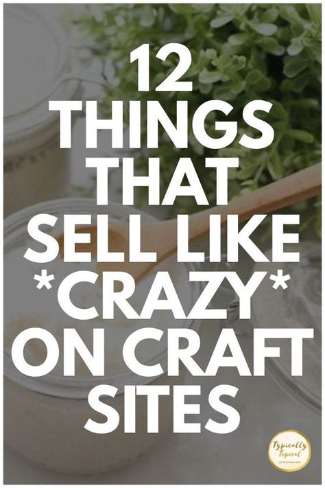 12 DIY crafts that always sell like hotcakes online! If you're wondering how to make extra money at home, then you'll want to read this post. We've done the research and these are the 12 MOST profitable things to make and Best Selling Items On Etsy, Selling Crafts Online, Diy Projects To Make And Sell, Easy Crafts To Sell, Money Making Crafts, Craft Show Ideas, Crafts To Make And Sell, Diy Decor Crafts, Small Business Ideas