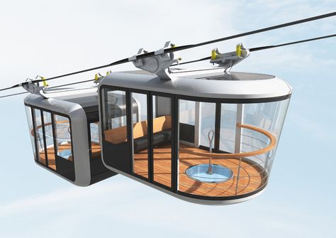 Weekly Roundup: Abidjan of Ivory Coast to Study Urban Cable Car and Brest, France Chooses Cabin Design « The Gondola Project Brest France, Green Transportation, Future Transportation, Eco City, Industrial Design Sketch, Cable Cars, Futuristic Art, Cable Car, Futuristic City