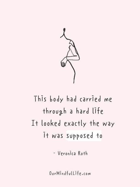 Recovery Quotes, Body Confidence Quotes, Love Your Body Quotes, Body Quotes, Body Positive Quotes, Stop Stressing, Positivity Quotes, Body Acceptance, Positive Body Image