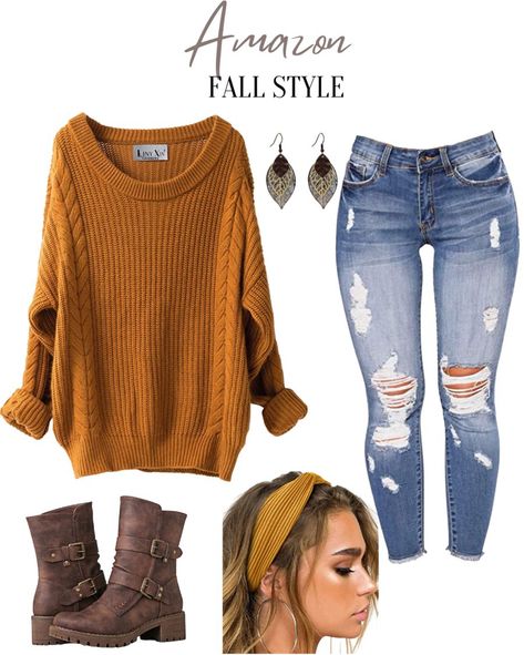 LINY XIN Women's Cashmere … curated on LTK Cute Fall Outfits Amazon, Light Colored Jeans Outfit Fall, How To Style Brown Combat Boots, Brown Boots And Jeans Outfit, Women Amazon Outfits, Outfit For Fall For Women, Winter Outfits Brown Boots, Boho Style Winter Fall Outfits, Tan Winter Outfits