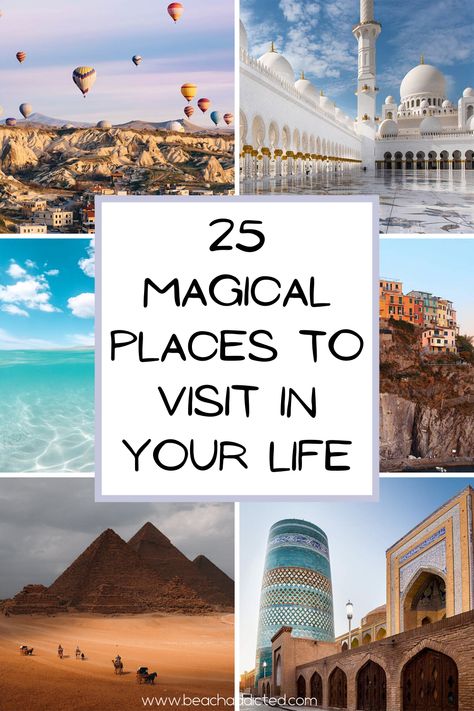 Find out which are our top 25 dreamy bucket list places and destinations in the world that you need to visit right now. And don't forget to add them into your bucket list. These are some of the most beautiful travel destinations. / bucket list ideas / travel / travel inspiration / travel is my therapy Bucket List Countries To Visit, Best Places To Travel In The World Bucket Lists, Ultimate Travel Bucket List, Must Visit Places In The World, Bucket List Ideas Travel, Travelling Destinations, Top Countries To Visit, Bucket List Travel Destinations, Travel Is My Therapy