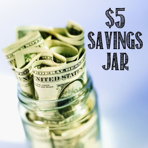 A Simple Way to Save: the $5 Savings Jar Money Saving Jar, Money Jar, Rainy Day Fund, Savings Jar, Excel Tips, Money Jars, Household Budget, Budget Saving, Get Out Of Debt