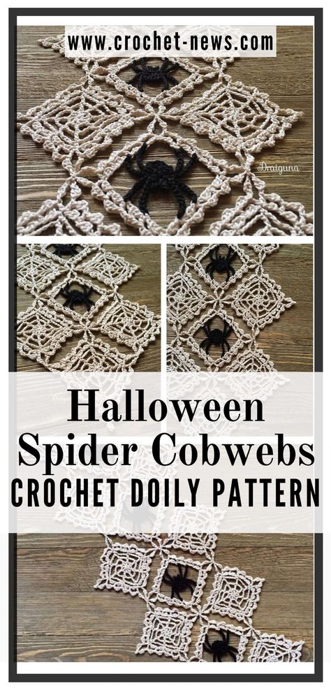 Crochet Spider Web Placemat, Corner Spider Web Crochet, Amigurumi Patterns, Crochet Spider Doily, Crochet Spider Web Tablecloth, Crochet Spider Web Square, Crochet Spiderweb Table Runner, Crochet Spider Web Table Runner, Spiderweb Doily Crochet Patterns Free