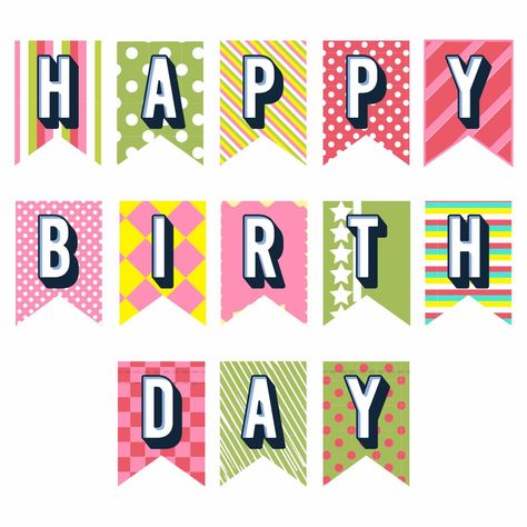 Happy Birthday Printable Banner Letters Birthday Banners Free Printable, Birthday Banner Templates Free Printable, Happy Birthday Banners Printable Free, Letters Banner Printable Free, Printable Birthday Banner Template, Happy Birthday Lettering Printable, Free Happy Birthday Banner Printable, Free Birthday Banner Printable, Happy Birthday Stickers Printable