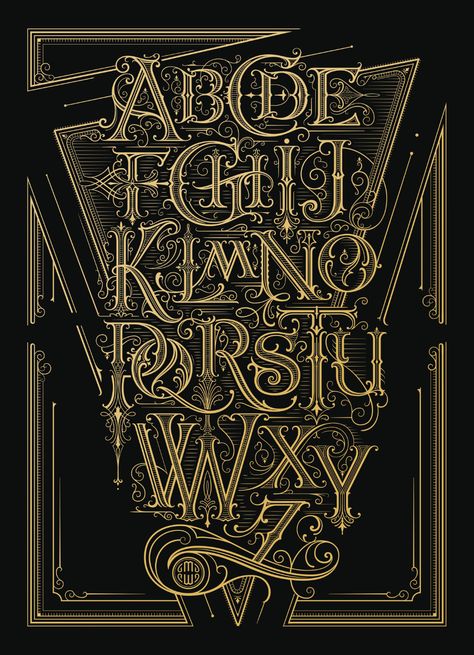 Mateusz Witczak on Behance Dr Tattoo, Victorian Lettering, Graphic Business, Tattoo Fonts Alphabet, Calligraphy Fonts Alphabet, Lettering Styles Alphabet, Typographie Inspiration, Tattoo Lettering Styles, Graffiti Lettering Fonts