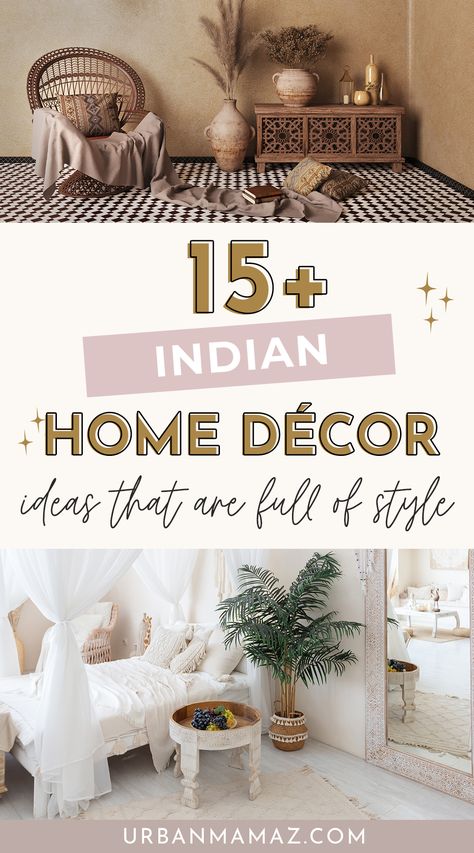 Indian Home Décor Ideas Indian Lounge Decor, Traditional Bedroom Decor Indian, Indian Decoration Ideas House, Amazon India Home Decor, Small Bedroom Decor Indian, India Inspired Home Decor, Room Decor Ideas Indian Style, Bedroom Decor Indian Style, Indian Interior Decor