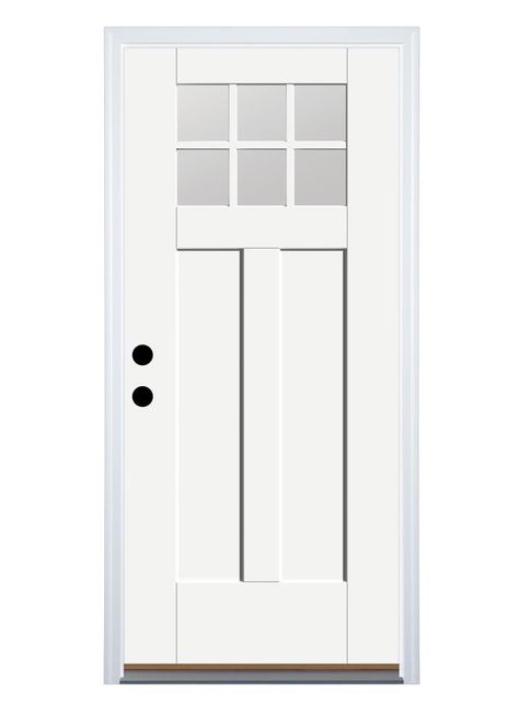 Craftsman Front Door, Install Door, Wood Door Frame, Entry Door With Sidelights, Single Front Door, Front Door Styles, Steel Front Door, Fiberglass Entry Doors, Therma Tru