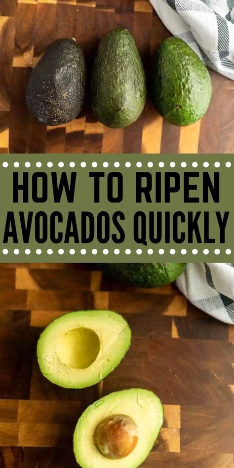 Ripen Avocados Quickly, How To Store Avocado, Unripe Avocado, How To Ripen Avocados, Avocado Snack, Avocado Recipes Healthy, Eating On A Dime, How To Cut Avocado, Keto Avocado