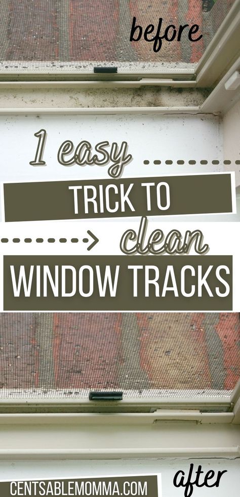 Clean Window Tracks, Clean Outdoor Windows, Cleaning Outside Windows, Cleaning Window Screens, Clean Window Blinds, Cleaning Window Tracks, Window Cleaning Tips, Clean Window, Cleaning Screens