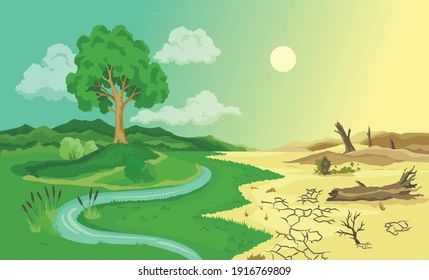 Desertification Images, Stock Photos & Vectors | Shutterstock Desertification Drawing, Soil Erosion Poster, Climate Changing Poster, Climate Changing, Environmental Posters, Tree Texture, Environmental Problems, Finance Infographic, Earth Drawings