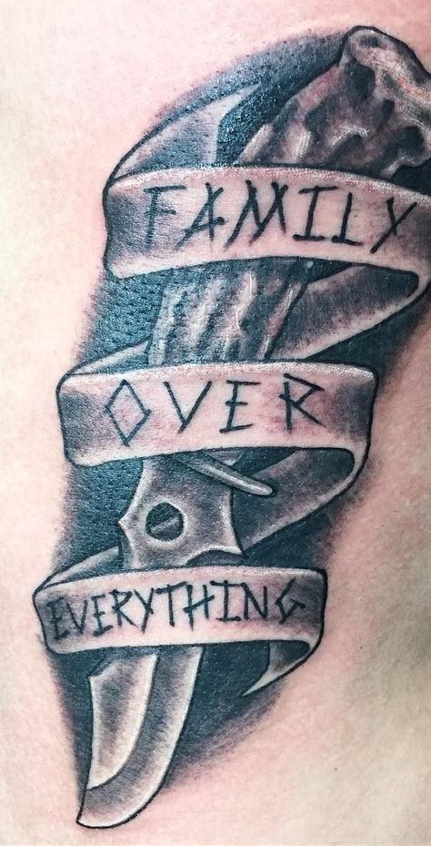 Mens Tattoo Family, Family Man Tattoos, Family Tattoos For Men Small, Family Tattoo Men, Family Over Everything Tattoo Men, Chest Tattoo Family, Get Rich Or Die Trying Tattoo, Family Inspired Tattoos, Family Over Everything Tattoo