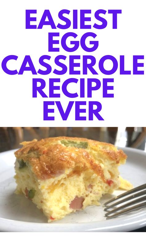 Breakfast Easy Casserole, Breakfast Ideas Egg Bake, Breakfast Eggs Casserole, Casseroles With Eggs, Easy Simple Breakfast Casserole, Best Ever Egg Bake, Egg Casserole Recipes No Potatoes, Quick And Easy Egg Casserole, Easy Breakfast Bake Casseroles