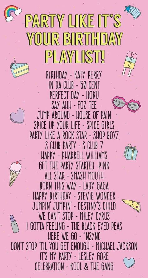 Party Like It's Your Birthday Playlist! | studiodiy.com:: Birthday Playlist, Party Playlist, 2020 Memes, Party Songs, Inspirational Memes, Memes Life, Song Suggestions, Memes Random, Silvester Party