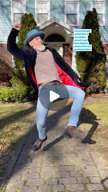 Bearded Boomer on Instagram: "This dance was so much fun I had to do it again outside during the time my street is crowded from the nearby school pickup. 
Dc: @mattmccall @dexrated 
🎩 @magillhats 
#beyonce #texasholdem #dance #thriftfinds" Old Lady Dancing, Street Dance Moves, Funny Dance Moves, Funny Old People, Old Lady Humor, Dancing Men, Dance Basics, Country Dance, Cool Dance Moves