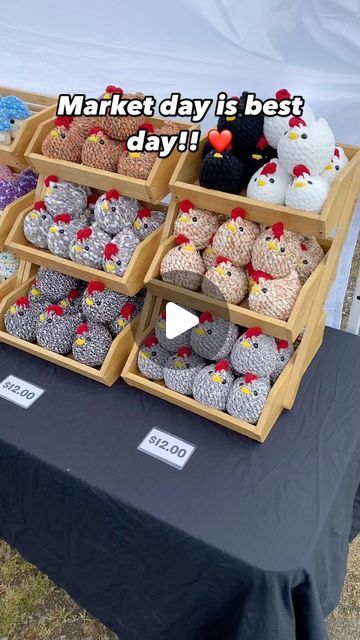 SnuggleBunny Crochet on Instagram: "Happy Saturday all you lovely peoples!!! 🥳❤️

We’re here again at the Rainier Saturday Market, braving the chilly windy conditions to bring you all kinds of plushy goodness!! 

We won’t be here next weekend, we’ll be at the Capital Mall in Olympia WA for National Tabletop day! You should absolutely check us out there, we’ll have all kinds of cool stuff! 

Love ya! ❤️

#crochet #market #craftfairdisplay #craftfair #marketdisplay #marketsetup #crochetedwithlove #bazaar #crochetmarket" Display Crochet Items Craft Fairs, Market Displays Booth Ideas Crochet, Amigurumi Display Craft Fairs, Amigurumi Display Ideas, Crochet Market Displays Booth Ideas, Market Set Up Ideas Crochet, Crochet Market Best Sellers, Crochet Vendor Display Ideas, Market Prep Crochet