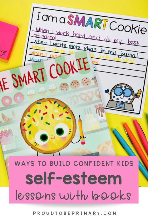 Sel Activities For First Grade, Sel Kindergarten Lessons, Smart Cookie Activity, Social Emotional Read Alouds, Kindergarten Guidance Lessons, Social Emotional Learning First Grade, Second Grade Library Lessons, Self Esteem Lessons For Elementary, Elementary Sel Lessons