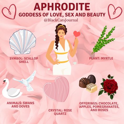 Aphrodite Goddess Symbols, Symbols For Aphrodite, Goddess Venus Aphrodite, Aphrodite Goddess Of Love And Beauty, Aphrodite Animals, Venus The Goddess Of Love, Aphrodite Symbol Mythology, Goddess Of Love Tattoo Aphrodite, Aprodhite Goddess