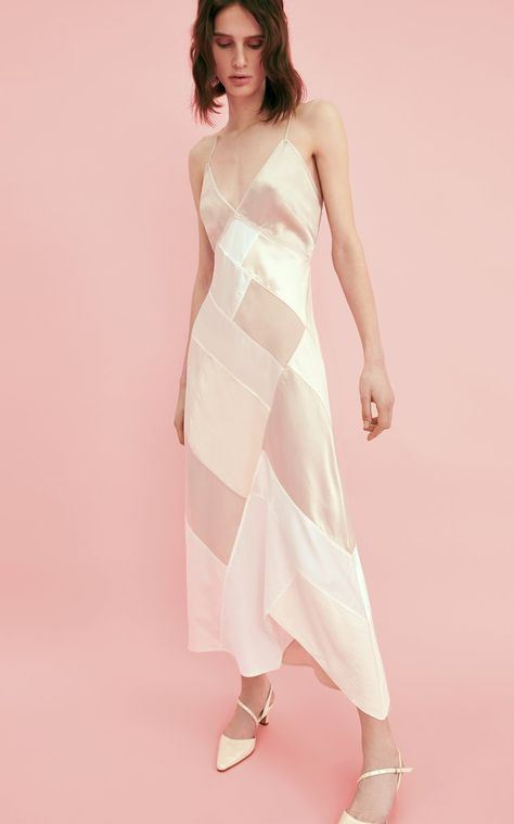 Women's Anna October Pre Fall 2022 Collection | Moda Operandi Ellegant Dresses, Anna October, October Fashion, Cotton Gowns, Satin Maxi, Satin Slip Dress, Satin Maxi Dress, Satin Slip, Patchwork Dress