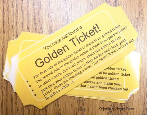Golden Ticket for a Read-a-thon - what a fun idea! Family Literacy Night, Read A Thon, Reading Incentives, Math Night, Middle School Libraries, Reading Month, Family Literacy, Importance Of Reading, Book Bins