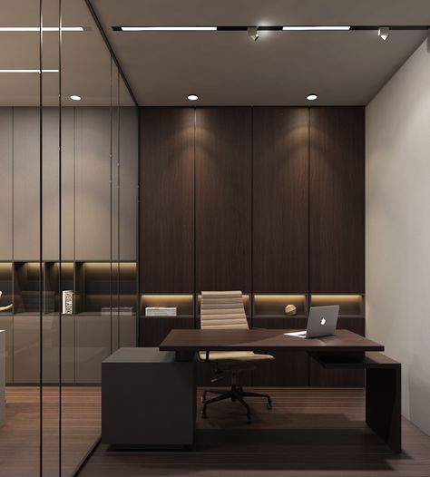 Lawyer Office Decor Ideas, Office Furniture Design Modern, Classy Office Design, Luxury Modern Office Design, Office Interior Design Wood, Manager Office Design Interior, Modern Office Design Interior, Personal Office Design, Wood Office Design