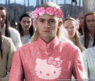 Because everyone needs a picture of the manly Legolas with sparkles and Hello Kitty now and then. But, he still looks good! Tumblr, Legolas, On Twitter, Twitter