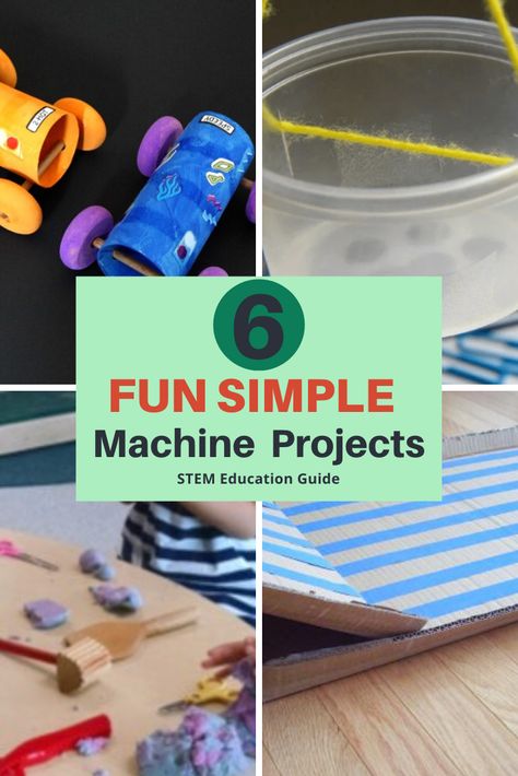 Have fun learning about science with these fun, creative Simple Machine Projects. Looking for a fun and simple science activity to entertain the kids? Simple machines are tools with few or no moving parts that make work easier. Start Making simple machines with household items and elementary science. #KidScience #ScienceProjectsForKids #StemProjects #PhysicalScience #CoolScienceExperiments Simple Machines Elementary, Simple Machines Wedge Examples, Wedge Activities Simple Machines, Preschool Simple Machines, Simple Machines Stem, Simple Machines For Preschool, Simple Machines Kindergarten, Simple Machines Stem Activities, Tools And Machines Preschool Activities