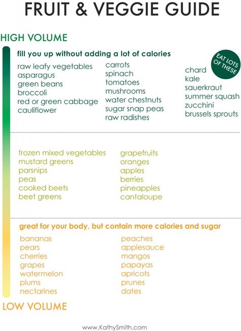 If you want more food, opt for more high-volume foods first. This will allow you to satisfy that urge to chew without overindulging in calories. Aim to have two servings of vegetables at every meal, but don’t be afraid to load up on high-volume veggies. It is hard to overeat in this category because you will fill up fast! Essen, Advocare Meals, Green Beans Mushrooms, Calorie Dense Foods, Feeling Groovy, Apple Unit, Fruit And Veggie, Sugar Recipes, Healthy Facts