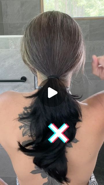 Irene Claire - Gray Hair & Flair on Instagram: "Try This Ponytail Hack 🩵

#summerhair  #fypシ゚ #hairstyle #hair #hairstyleinspo" Grey Hair, Summer Hairstyles, Instagram, Hair Styles, Hair, Ponytail Hack, Gray Hair, Hair Inspo, On Instagram