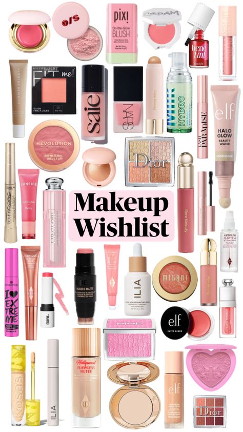 makeup wishlist!! #makeup #sephora #beauty #wishlist #makeupwishlist #blush #mascara #birthdaywishlist #pink Sephora Wishlist, Quotes Makeup, Makeup Sephora, Beauty Wishlist, Makeup Wishlist, Cute Eye Makeup, Laneige Lip Sleeping Mask, Eye Makeup Pictures, Sephora Beauty