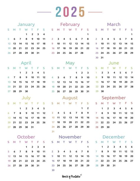 2024 Yearly Calendar, 2025 Calendar Printable Free, School Calender, Study Calendar, 2024 Printable Calendar, Student Calendar, Activity Calendar, Printable Yearly Calendar, Free Budget Printables