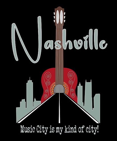 Nashville Music City is My Kind of City by Cedarrue | Redbubble Nashville Music City, Music City Nashville, Nashville Music, Music City, City Design, Journal Gift, Nashville Tennessee, Baby Tshirts, Tops For Leggings