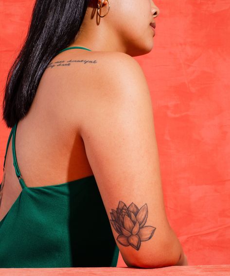 10 Powerful Tattoos That Symbolize New Beginnings #refinery29 https://www.refinery29.com/en-us/new-beginnings-tattoos Tattoos That Represent Strength Woman, Tattoo That Represents Strength Woman, Tattoos That Represent Growth, New Beginnings Tattoo, New Beginning Symbol, Tattoo That Represents Growth, Powerful Tattoos, New Beginning Tattoo, Grey Ink Tattoos