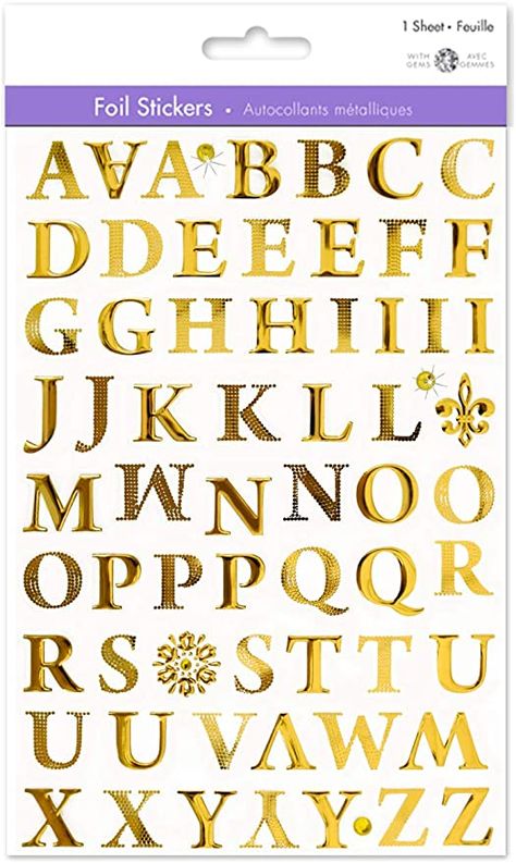 Amazon.com: Gold Letter Stickers Gold Alphabet Stickers Gold Sticker Letters Adhesive Letters Stickers Sticky Letters Small Letter Stickers Self Adhesive Letters 3/4" Roman Style Uppercase Capital Letters 1 Sheet (1) : Everything Else Sticker Letters, Small Letter, Gold Stickers, Roman Style, Alphabet Stickers, Letter Stickers, Gold Letter, Capital Letters, Small Letters