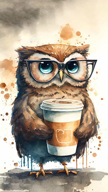 Owl Phone Wallpaper, Diamond Canvas, Cute Owls Wallpaper, Iphone Wallpaper Hd, Whimsical Owl, Owl Wallpaper, Image Swag, Owls Drawing, Owl Pictures