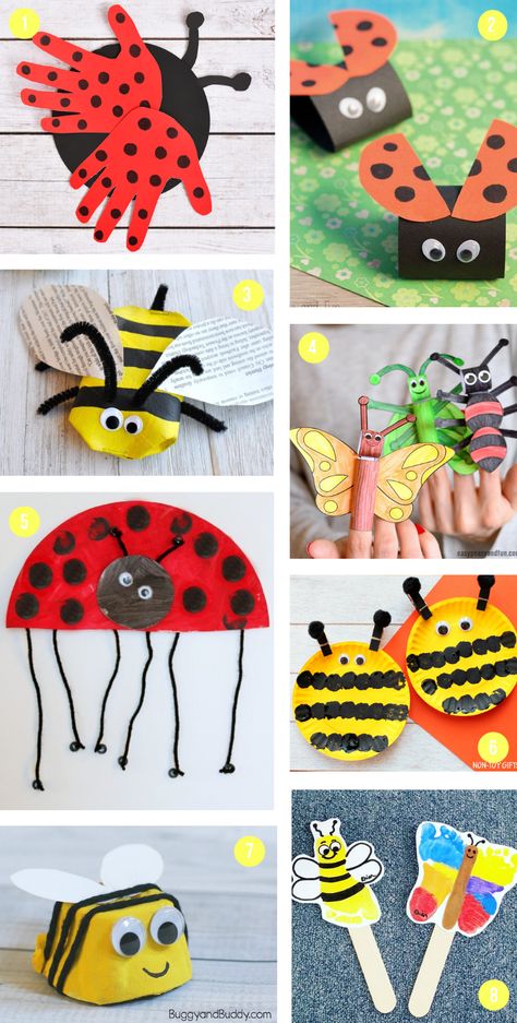 The Best Spring Crafts for Kids | Easy DIY art projects for children of all ages - from toddlers and preschoolers to kindergarten, elementary and beyond. Celebrate the first day of spring or Easter with simple crafts to make including flowers, trees, bird feeders, outdoor garden, butterflies, bugs and more! Great for home decorations, keepsakes or school activity. #spring #crafts #craftsforkids #activitiesforkids Crafts For Kids Easy Diy, Easy Diy Art Projects, Kunst For Barn, Crafts For Kids Easy, Vinyl Diy, Spring Art Projects, Kindergarten Art Projects, Art Projects For Adults, Toddler Art Projects